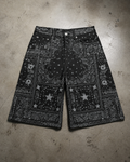 Leather long short bandana engraved