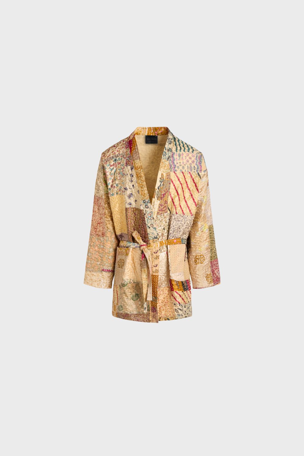 Patchwork silk kimono