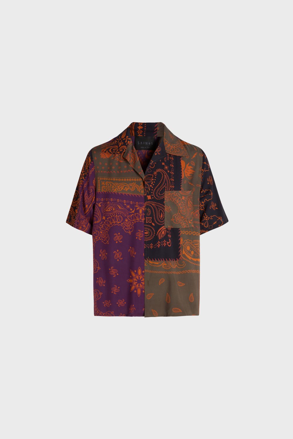 Patchwork bandana shirt