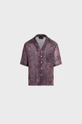 Animal print tulle shirt