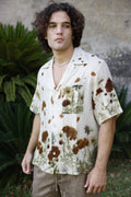 Botanical Print peace cachemire shirt