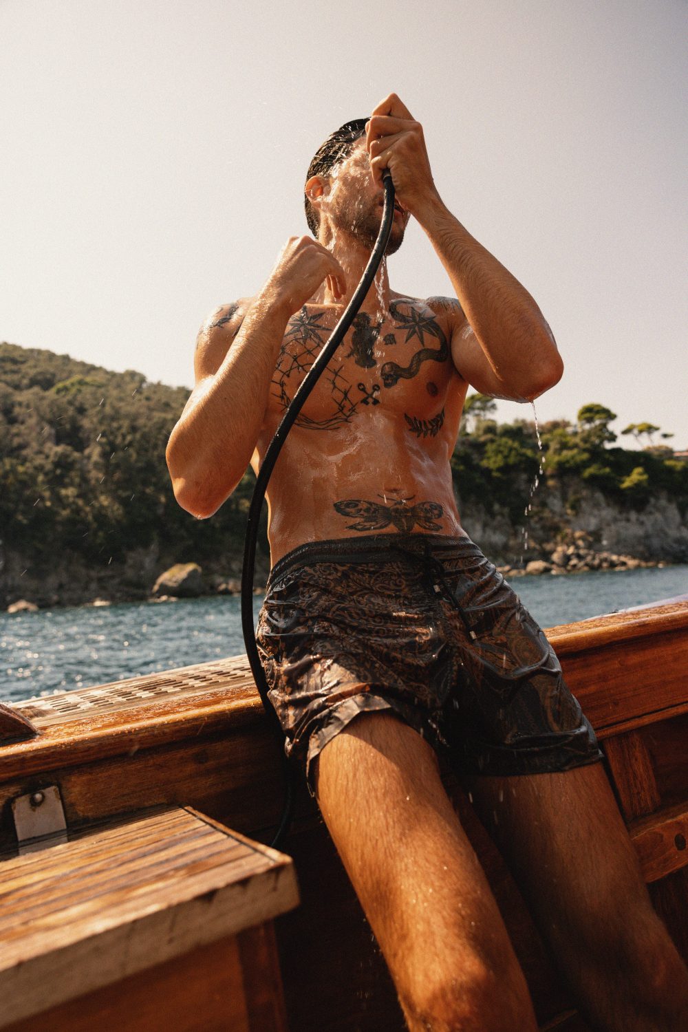 Patchwork bandana short